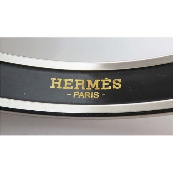 Hermes Silver and Black Men's Bracelet - Picture 8 of 10